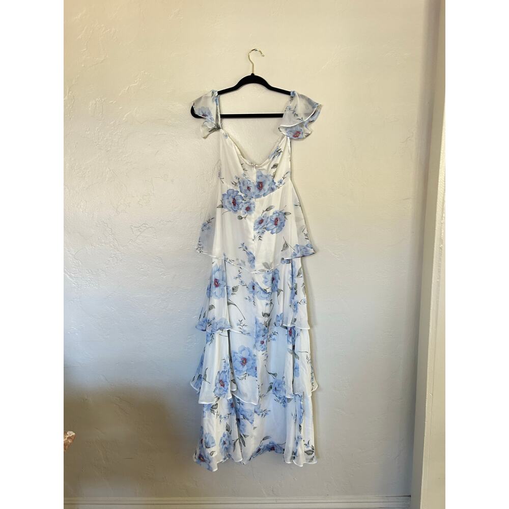 Anthropologie Isla Maude Floral Ruffle Maxi Dress - Picture 4 of 4